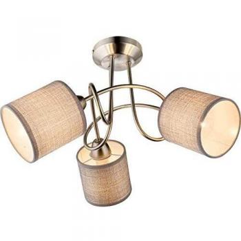 Lampada Da Soffitto Faretto 3 Luci Nichel