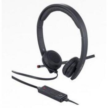 Schwarzes Fujitsu H650e Office‑Headset (USB Typ B)