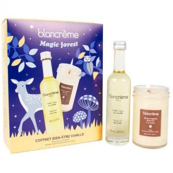 Blancrème Évasion Vanille : Coffret Soin Corps et Bougie Parfumée