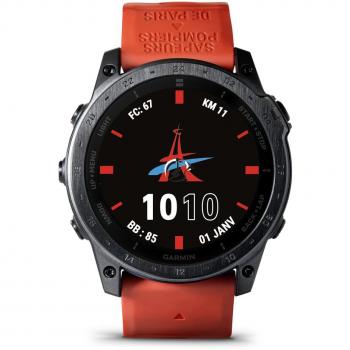 Garmin Tactix 7 Amoled Rojo, Edición Exclusiva de la Brigada de Bomberos de París