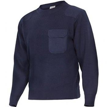 Jersey de Punto Grueso VELILLA 100 Azul Marino Talla XL