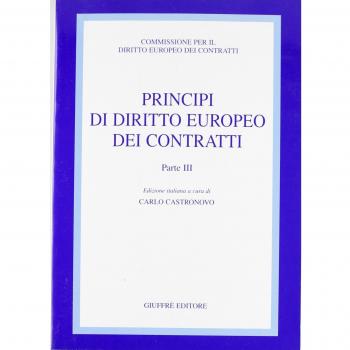 Principi Di Diritto Europeo Dei Contratti: Vol. 3