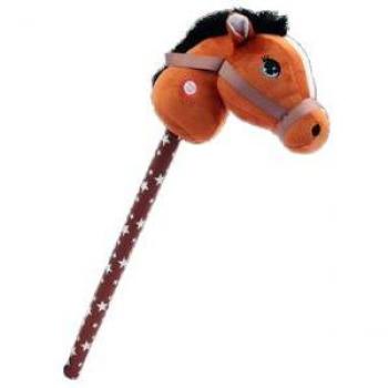 Caballo de Peluche con Sonido y Palo Ami