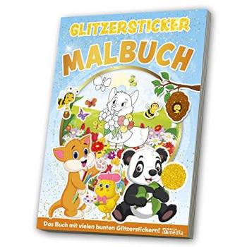 Media Verlagsgesellschaft mbH Livre de coloriage géant avec autocollants brillants