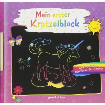 Mein erster Kratzelblock (Einhorn)