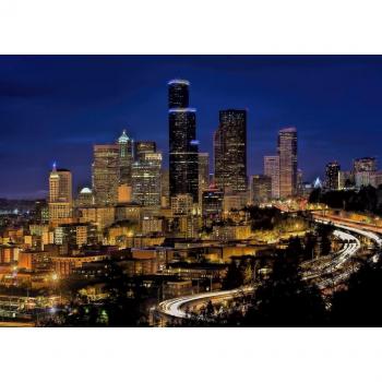 Seattle bei Nacht Grafika Kids Puzzle 24 Teile