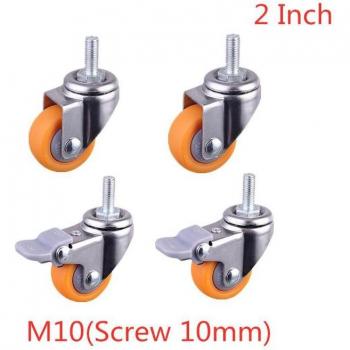 Rueda Deslizante 2 PP Color Naranja – Accesorios de Almacenaje