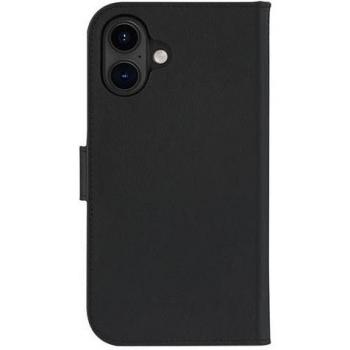 Folio 2‑en‑1 en cuir noir – iPhone 16 Plus – MagSafe – Lynge DBRAMANTE1928