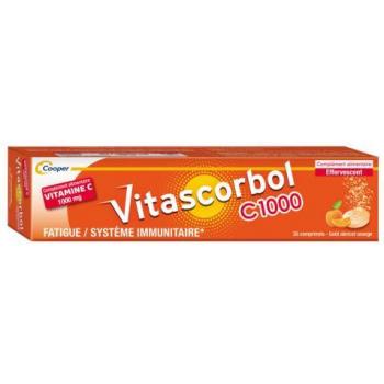 Cooper Vitascorbol C1000 20 Comprimés Effervescents