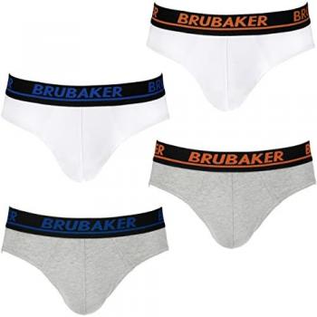 BRUBAKER 4er Pack Herren Komfortunterwäsche
