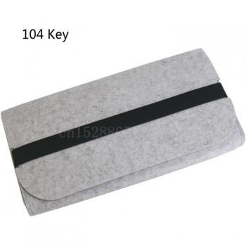 Practical Felt Organizer Bag for Mechanical Keyboards