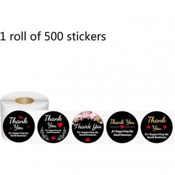 Pack Étiquette Merci – 500 pièces, 1,5 pouces