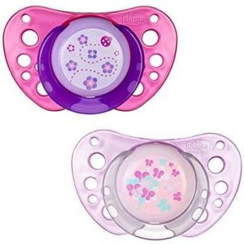 Chicco Succhietto Physio Air in Silicone Rosa 0-6 Mesi 2 Pezzi