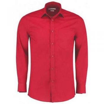 Kustom Kit Camicia Slim Fit Manica Lunga Uomo