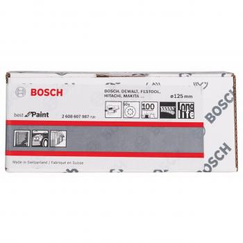 Bosch 260860 Paint Velcro Fastener 8-hole 125x8 G100