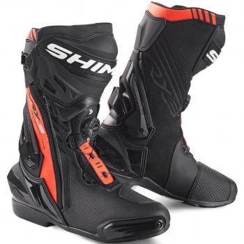 Shima VRX-3 Bottes de Motard Perforées Couleurs: Noir, Blanc, Rouge, Taille 44