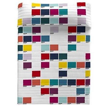Colcha Bouti Pantone Mosaic Colorfull 90 cm
