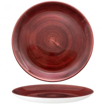 Piatto Patina Rosso Ruggine Stonecast