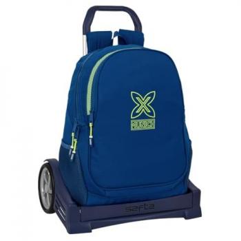 Mochila Escolar con Carro Evolution Munich North azul marino