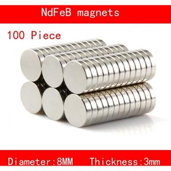 Heavy Duty 8mm Rare Earth Magnets – 100pcs