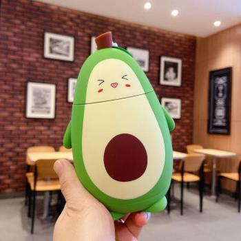 280ml Avocado Cartoon Thermosbeker Dubbel Glas Eenvoudige Draagbare Waterfles voor Meisjes