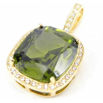 Sissi Gold-Plated Olive Pendant – Les Trésors De Lily Code G9320