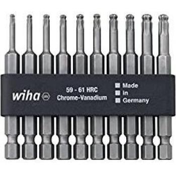 Ensemble d'embouts TORX sphériques Wiha 10 pièces