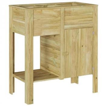 VidaXL Lit jardin surélevé 85 × 46 × 96 cm en pin massif