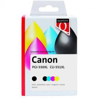 Quantore inktcartridge Canon PGI-550XLBK / CLI-551XLBK+C+M+Y