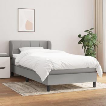 VidaXL Boxspringbett 80x200 cm Hellgrau