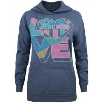 S Blau – Damen‑Junk‑Food‑Hoodie “Liebe”