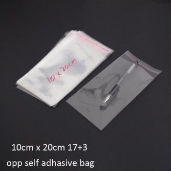 Bolsas Transparentes de Poliéster Resellables 10x17+3cm con Sello