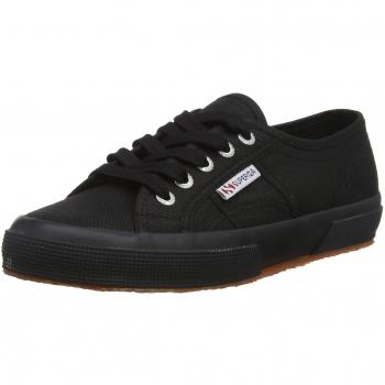 Superga Unisex Adults’ 2750 Cotu Classic Trainers Low-Top, Black (996), 10 UK (44.5 EU)