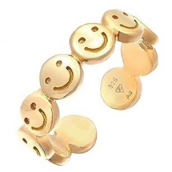 Elli Anello Banda Averto Argento Sterling 925 Unico