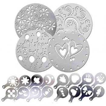 Stampi Fai da Te 20 Unità – Stencil Fiore/Cuore per Torte
