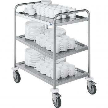 Carrello di servizio VEGA argento 103x53x94.5 cm