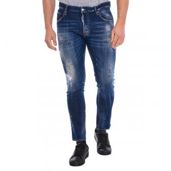 Dsquared2 Men's Long Straight Cut Denim Pants