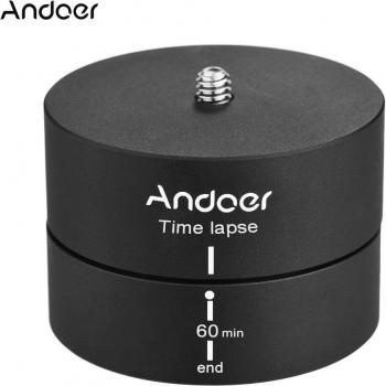 Andoer 360 Degree Timing Rotating Tripod Head for Canon Nikon
