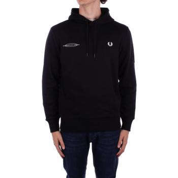 Sudadera de Moda Fred Perry Advantage Capa Negra