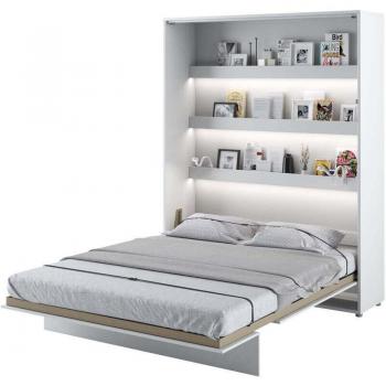 Bed Concept 12 Lenart Letto a Scomparsa 160x200, Colore Bianco Lucido