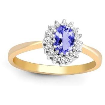Elegant Lilac‑Tanzanite 9ct Gold Ring – Classic Royal Design – R