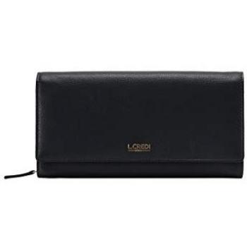 L.Credi Evelyn Leather Wallet for Women 20 cm Blue