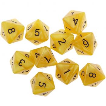 10-Piece D8 Dice for Board Games