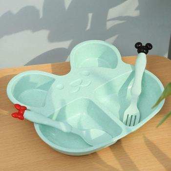 Vajilla de Entrenamiento para Niños Pequeños con Cuchara y Tenedor