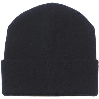 Feinstrick Beanie Rollmütze aus Polyacryl, doppelt gelegt