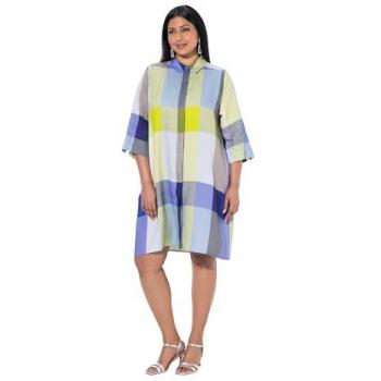 Leinen-Longbluse für Damen, Ulla Popken, mit Taschen