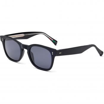 Acetate Laps DINO 015LP Sunglasses – Black & Grey, Outlet Edition, Round Frames