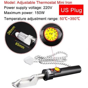 220V Adjustable Thermostat Mini Iron for Leather Artisans