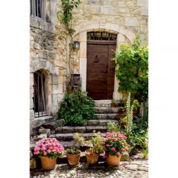 PROVINCE Premium Leinwand 80 × 120 cm – Oppedes le Vieux Eingang, Druck von Thomas Seethaler (CALVENDO)