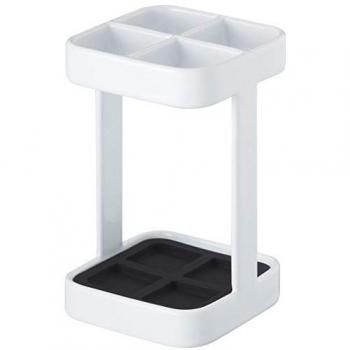 Slim White Toothbrush Stand by Yamazaki